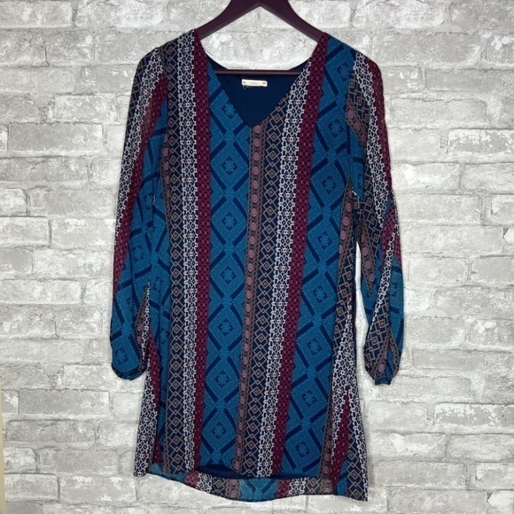 Intu Dress Long sleeve split cold shoulder boho dress A9-6